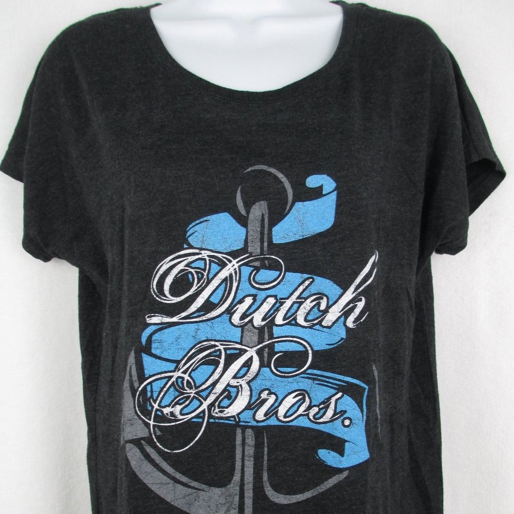 Dutch Bros Shirt Boat Anchor Junior Woman Small